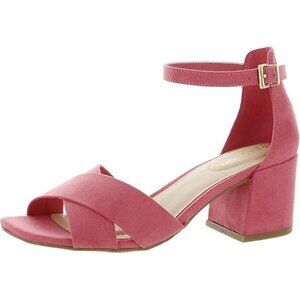 Kenneth Cole Reaction Women's Mix X-Band Ankle Strap Sandal Light Coral Size 8